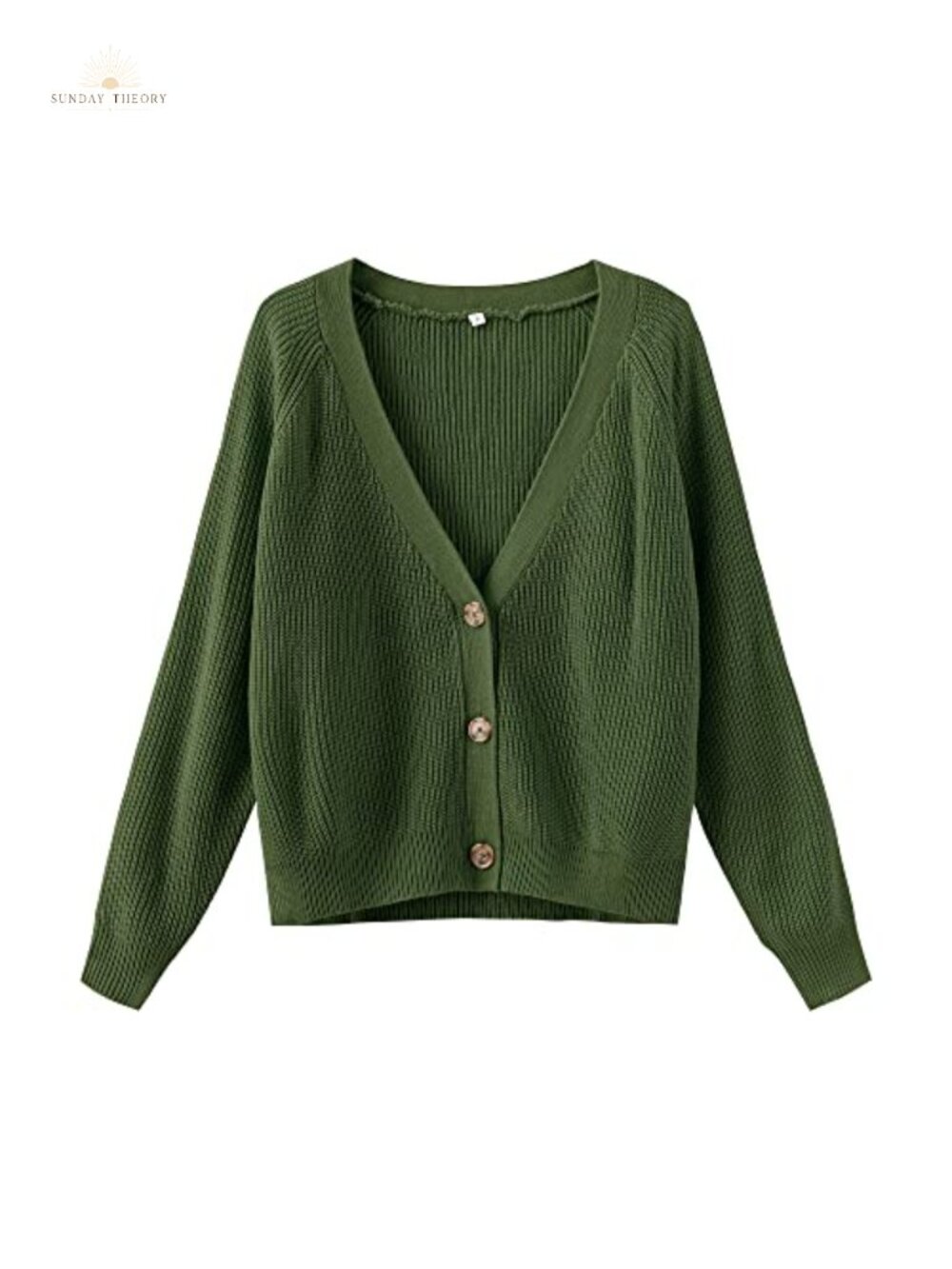 Women's Cropped Cable Knit Cardigan Lightweight Button Front Sweater